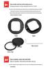 GoPro Hero 12/11/10/9 Diving Filter Adapter Ring - 52mm UV Filter Lens Frame in Aluminum Alloy