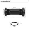 BB68-73mm Bicycle Bottom Bracket Adapter Crank 1.37/24mm For Road Bike Hollowtech Central Axis Aluminum Alloy MTB Accessories