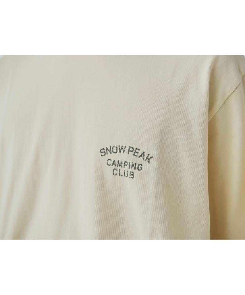 Snow Peak Recycled Cotton Dyed T-Shirt SPC Size S Light Beige TS-25SU202 Festival Camping Outdoor