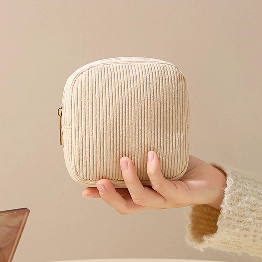 Fashion Makeup Lipstick Sanitary Napkins Case Mini Cosmetic Storage Pouch Women Ins Travel Organizer Bags Small Pouch