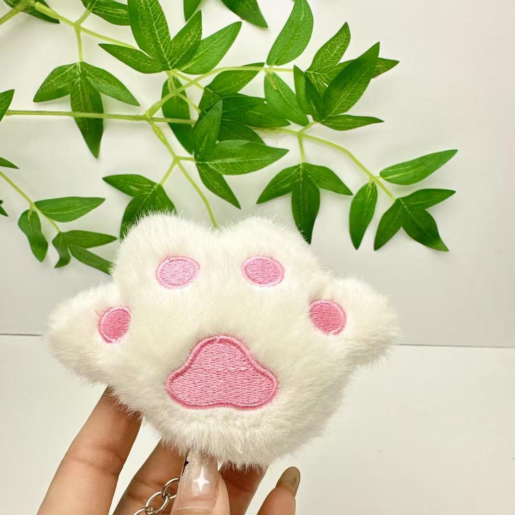 Paw Cat Cute Plush Keychain With Soft Short Plush For Bag Decoration And Gift