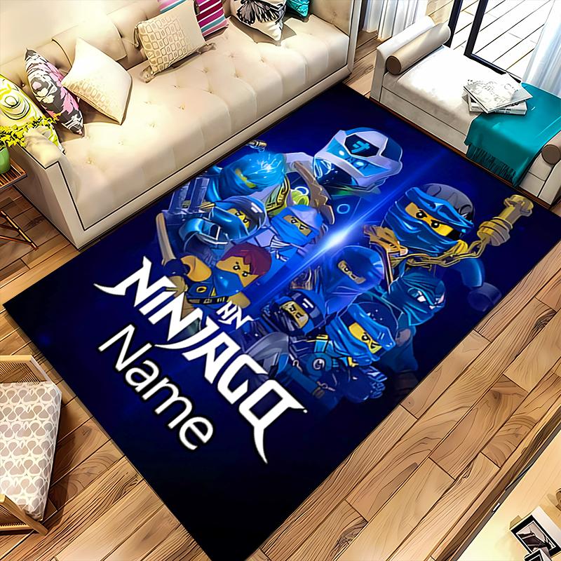 Custom Personalization Lego Ninjago Area Rug - Perfect For Kitchen, Bathroom,Laundry Room Decor Large Size Available,Gift All Seasons
