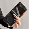 Vintage Leather Lichee Pattern Cases for Samsung Galax Z Flip 7 6 5 4 3 Magnetic Hinge Stand Shockproof Business Mobile Cover