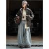 Womens Oversized PU Leather Jacket With Asymmetrical Zip Detail Retro Streetwear Style Fall 2025