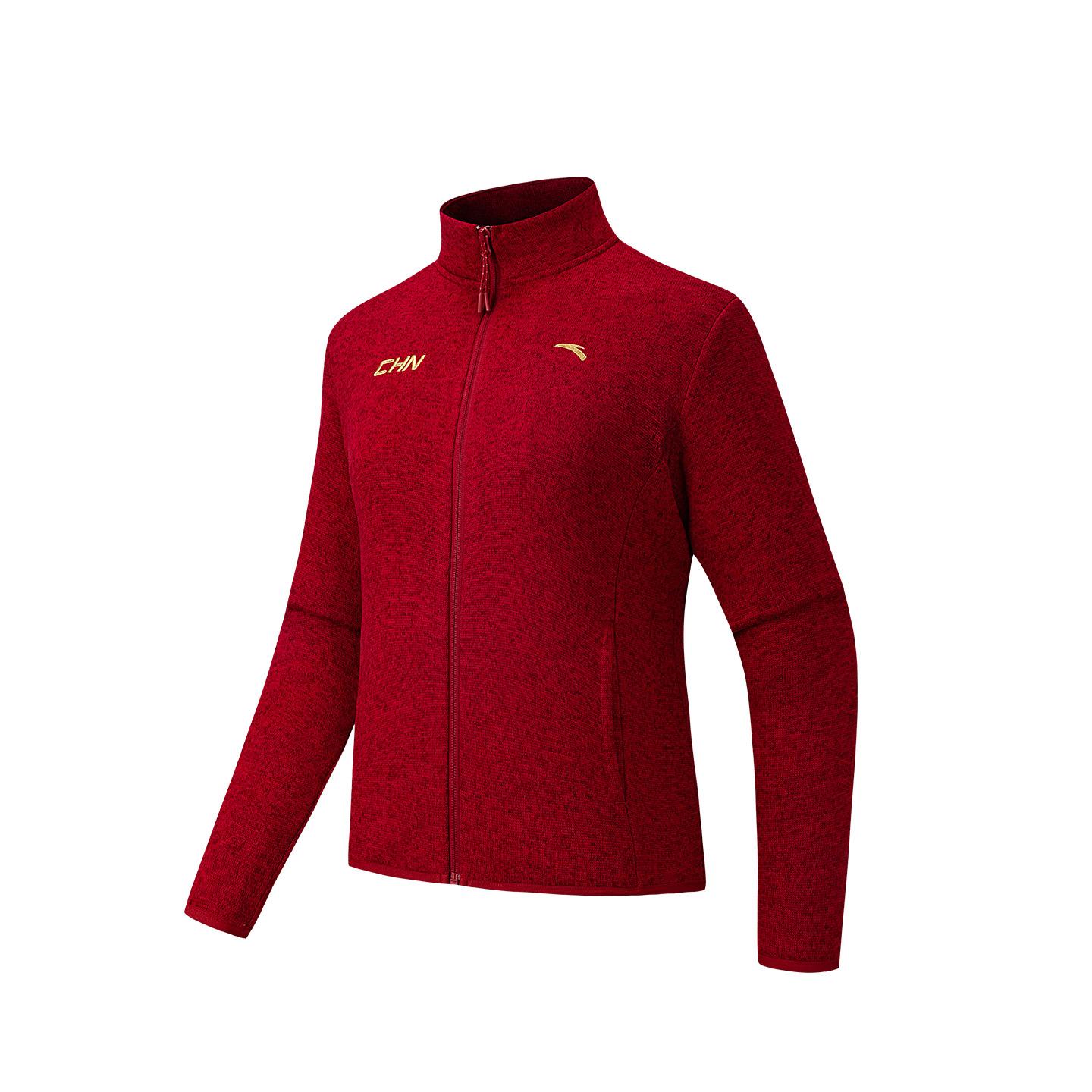 

Anta Outdoors Knitted Sports Jacket Women tops Red Pepper Gray 962546707-7 XS