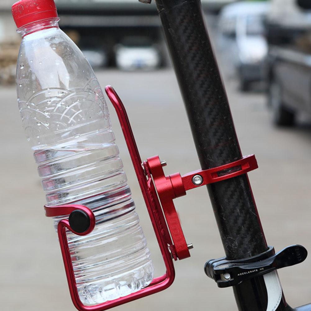 Aluminium Alloy Extension Adapter for Bike Water Bottle Clamp Cage Holder (Red)