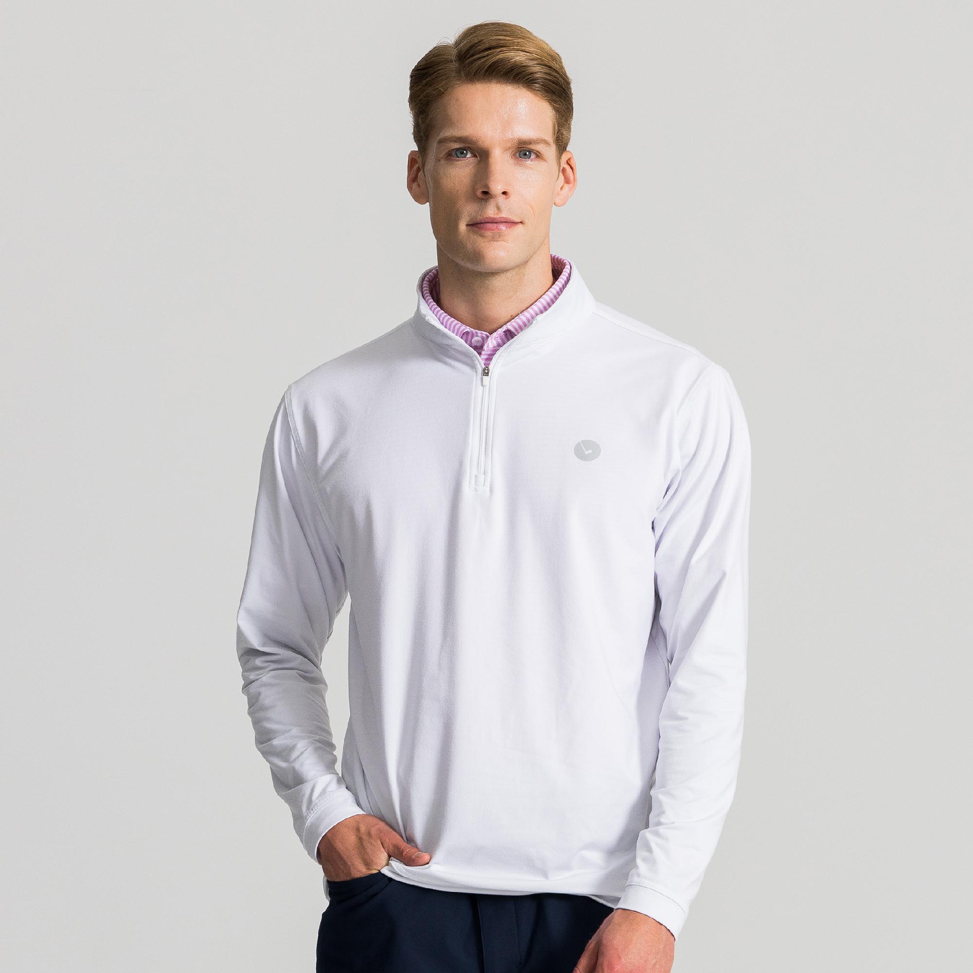 Rorong White Functional Quarter Zip Xl