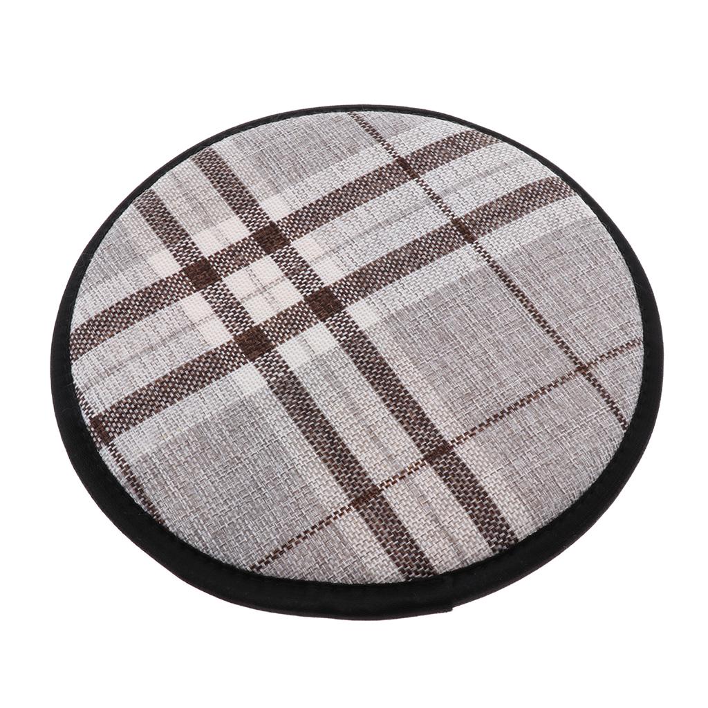 Round Seat Pads Dining Foam Cushion Tie On Cushion Pads Non skid backing 25cm