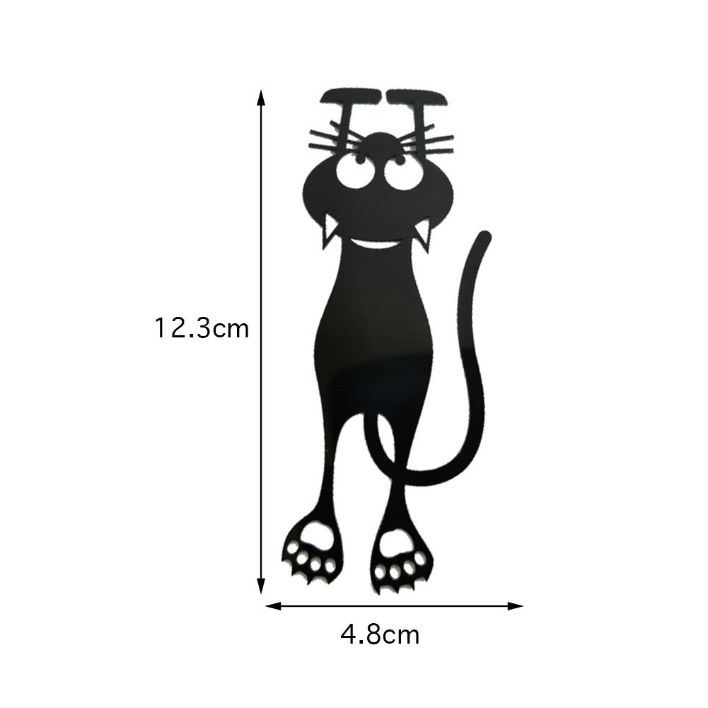 1/3/5/10Pcs 3D Hollow Kitten Bookmark Book Marks Clips Cat Shaped Book Page Marks Clip Set For Teachers Students Book Lovers