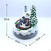 Luminous House Music Snow Christmas Ornaments Traditional for Table Chritsmas Desktop
