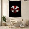 Resident Evil Umbrella Corporation Logo Tapestry Fashion Print Background Cloth Wall Covering Decoration Background Wall Hanging Cloth