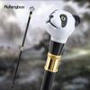 Svart Hvit Panda Spaserstokk Mote Dekorativ Spaserstokk Gentleman Elegant Cosplay Cane Knob Crosier 93cm