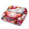 Highland Cow Themed Blanket  Warm Soft Aesthetic Plush Bedding Throws For Kids Adult Couch Chair Flannel Bedspread Bed Cover