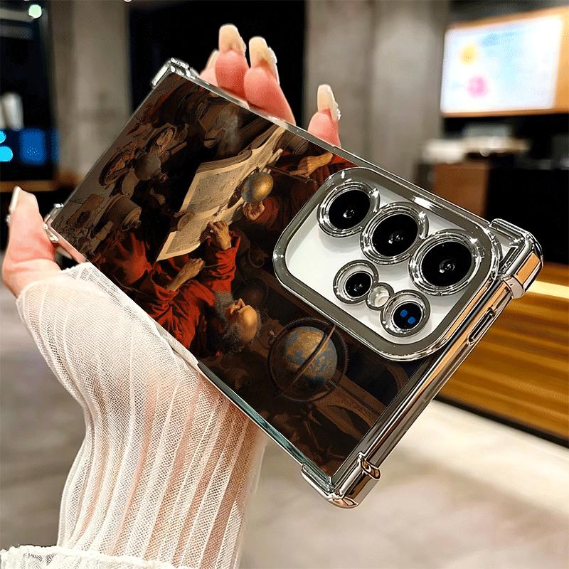 Renaissance Aesthetics Art Painting Soft Phone Case For Samsung Galaxy S26 Ultra S25 Edge S24 FE S23 Plus S22 S21 + S20 Plating