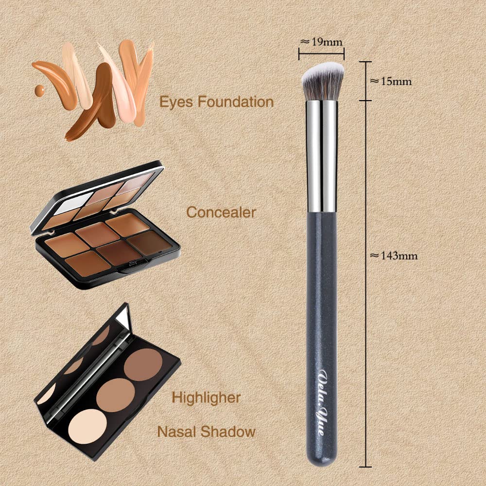 Vela.Yue Face Brush Set of 2 Foundation Brush Concealer Brush Multifunctional Makeup Brush