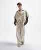 Aleseueseussi Knit Sleeve Layered Shirt - Beige