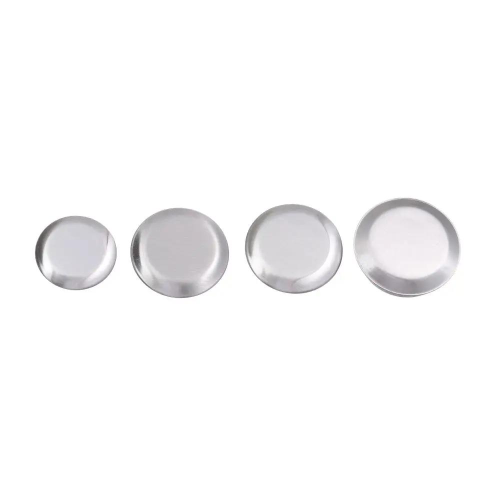 Silberne Spülenlochabdeckung Edelstahl Armaturenlochabdeckung Dekorative Abdeckungen Spülenstöpsel Küche