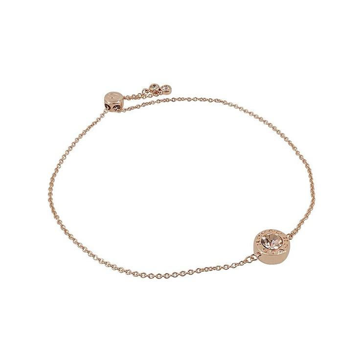 Coach Round Slide Buckle Alloy Bracelet Women bracelet Rose-Gold F67072-RGD Black Box