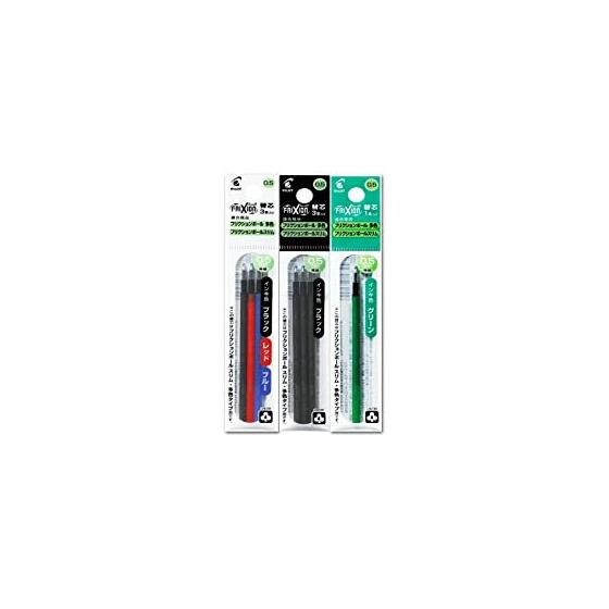 Pilot Frixion Ball Slim Multicolor Refill 0,5 мм Refill Set Green Black, Red Blue LFBTRF12EF-G/3C/3B