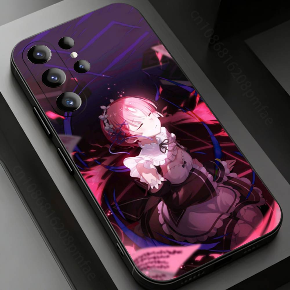 Japan Anime ReZERO Phone Case for Samsung Galaxy S24,25,26,23 22,21,S20 Plus Ultra FE Soft Fundas Cases