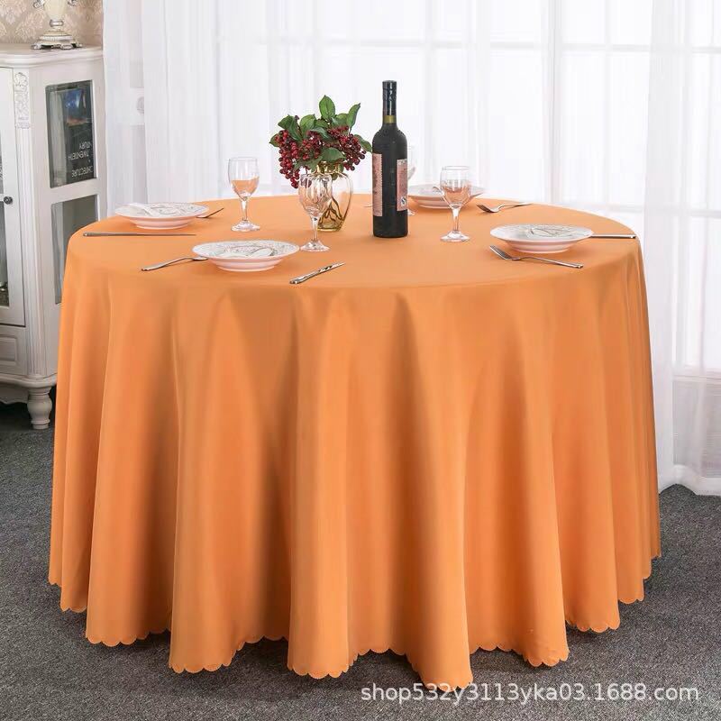 Circular Restaurant Tablecloths Hotel Banquet Tablecloths Suitable for Families Wedding Parties Easy To Maintain Heat-resistant