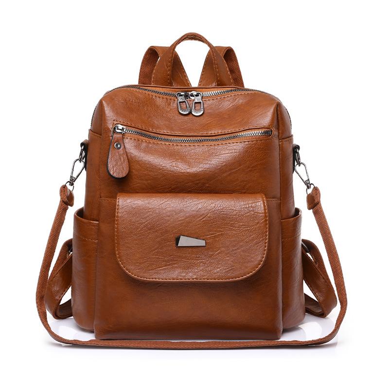 New Bag Large Capacity Women's Backpack Fashionable High Quality Shoulder Bag Retro Backpack Women