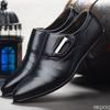 Large Size Fashiable Men's Office Business Formal Shoes Low Cut Daily Comfortable Pointed Versatile Men's Wedding Shoes