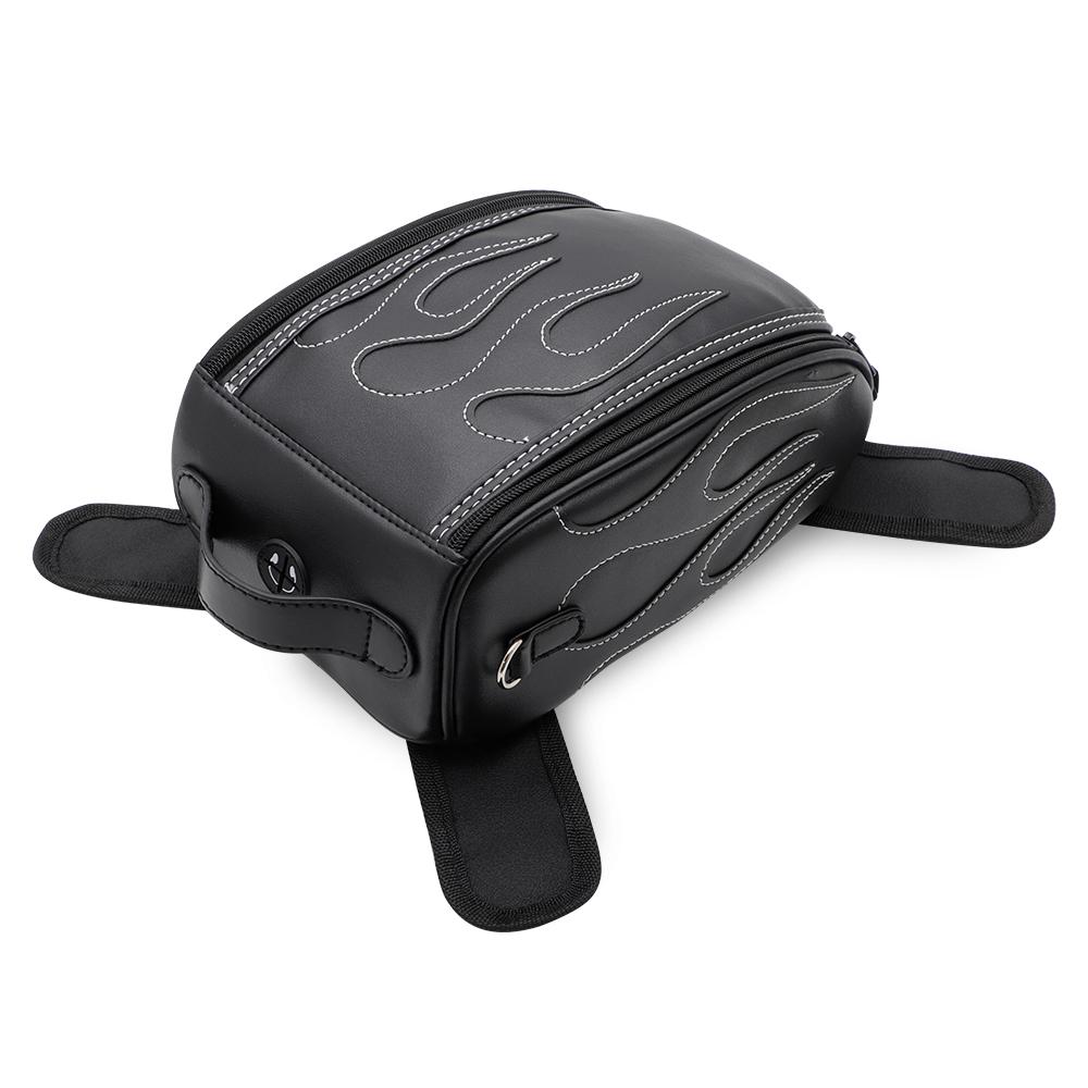 Motorcycle PU Leather Waterproof Oil Fuel Tank Magnetic Travel Bag for Honda CM500 Yamaha Suzuki Harley Sportster BMW