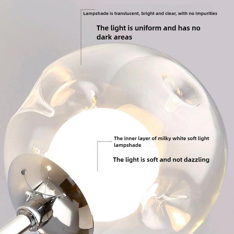 Moderní minimalistický jídelní pokoj ložnice hlavní ložnice kreativní osobnost lustr