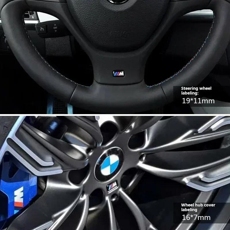 Mpower Mtech Amblem Rozet Jant BMW Araba Çıkartması BMW E90 E60 F30 F10 G01 G20 G30 E84 F48 F39 F25 G01 F15 G05 Dekorasyon Kapak