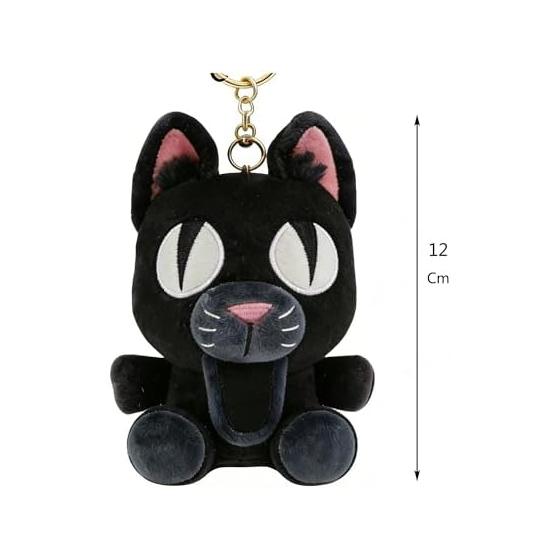 99 Nights In the Forest Deer Plush Toy Forest Knights Soft Stuffed Toy for Collection Holiday Gift (Black Cat)