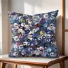 Art Sunflower MMurakamiTakashi Cushion Cover Natural Linen Organic Fabric DoubleSided Printing Couch Pillow Covers Home Decor