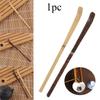 Teaware Kitchen Tool Spice Gadget Handmade Black Bamboo Wood Tea Sticks Leaf Spatula Matcha Spoon Kitchen Tool Cooking Utensil
