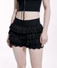 ROUGHNECK Lace Tutu Pants Skirt Black