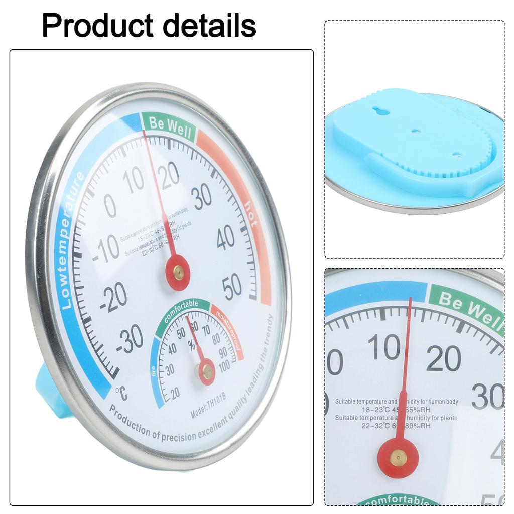 Indoor Hygrometer with Easy To Read Temperature and Humidity