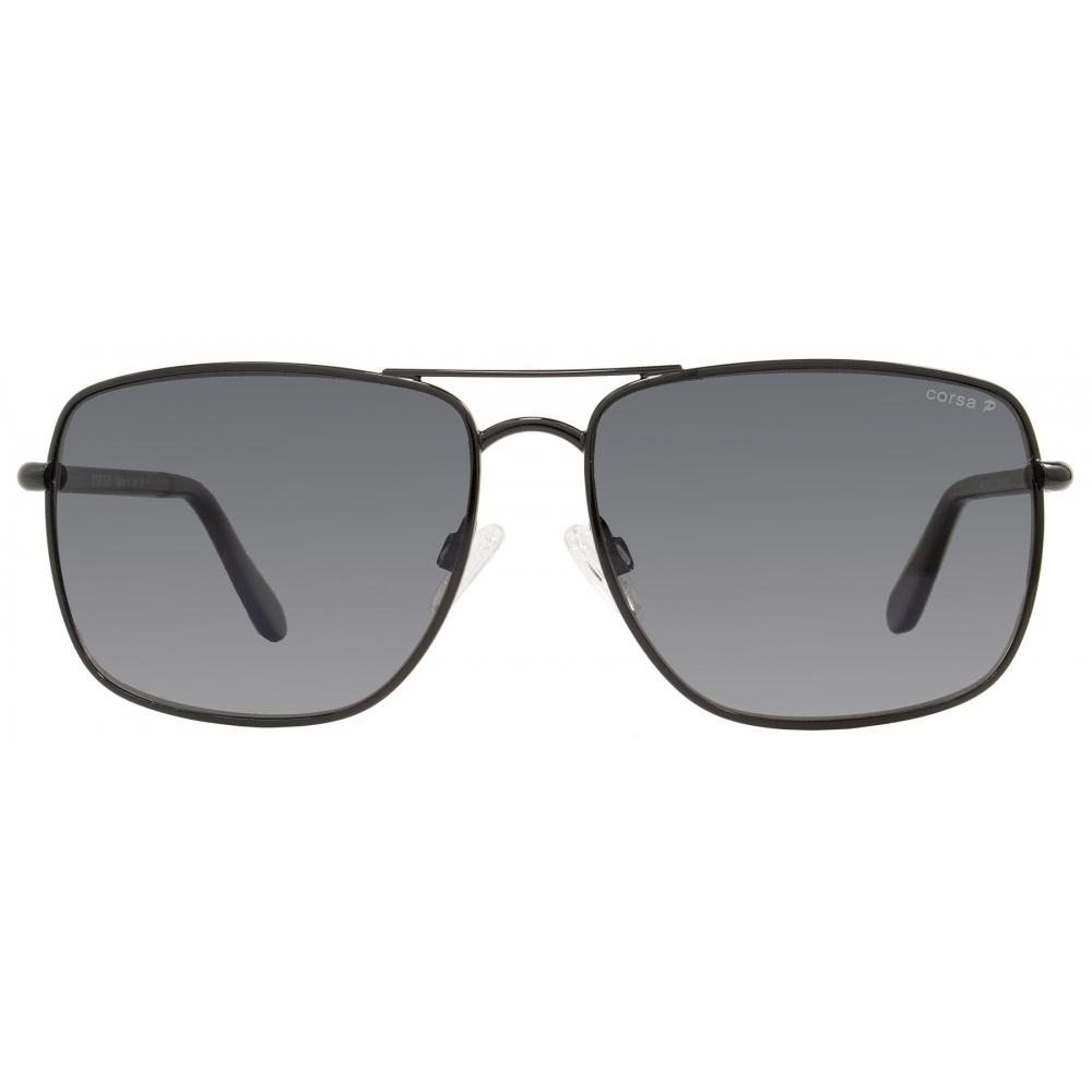 Corsa Unisex  Sunglasses Enzo C03 Shiny Black Carbon Fiber 61mm C03