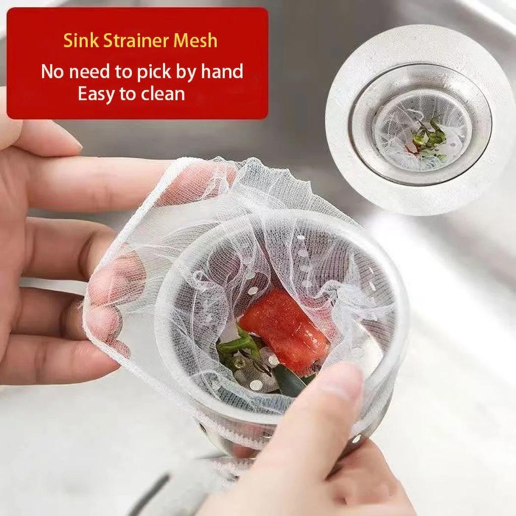 100 Τεμάχια Μίας Χρήσης Διχτάκι Φίλτρου Νεροχύτη Κουζίνας Δίχτυ Φίλτρου Απορριμμάτων Αποχέτευσης Δίχτυ Σακούλας Διχτάκι Διήθησης Καταλοίπων Φαγητού Αποστράγγισης Δίχτυ Απορριμμάτων Νεροχύτη
