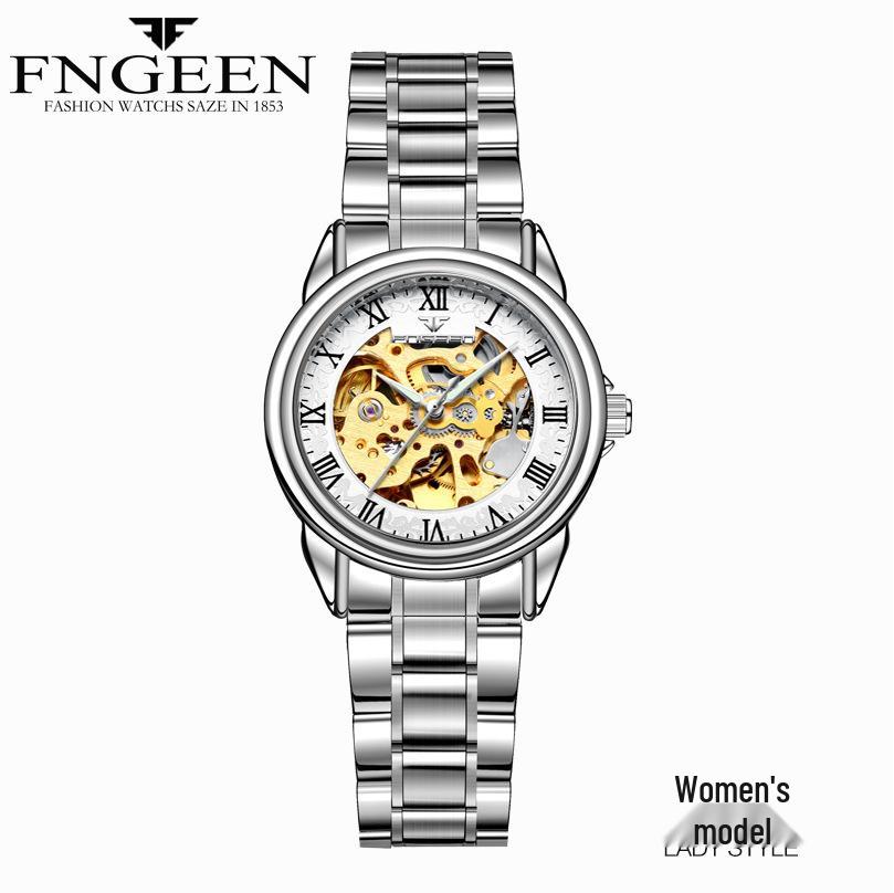 Fen Zun Men's Waterproof Fashion Automatic Skeleton Watch