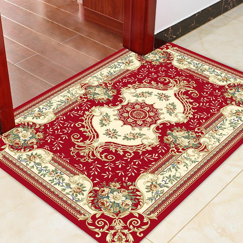 European Living Room Carpet Coffee Table Mat Entrance Door Door Mat Bedroom Foyer Floor Mat Bed Front Mat Non-Slip Mat Can Be Cut