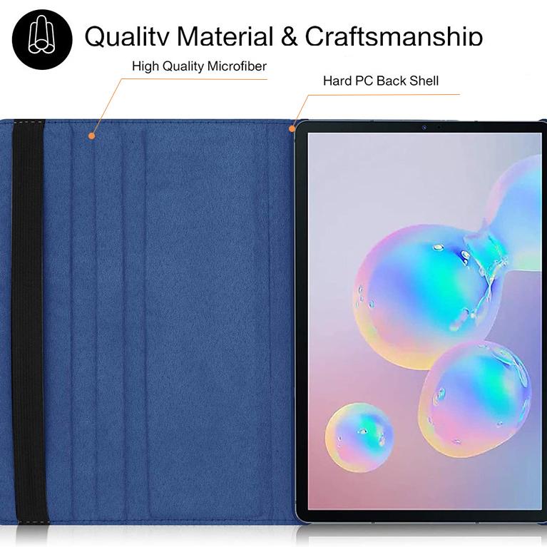 Tablet-Hülle für Samsung Galaxy Tab S8 Plus 2022/S7 FE 2021 12,4 11 360 drehbare Halterung Flip Lederhülle Tab S8 Ultra 5G 14,6