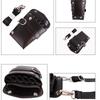 PU Leather Hair Scissors Bag with Shoulder Strap 5 Pockets Pet Bag Hair Clip Comb Holder Hairdresser Waist Pack for Barber Shop