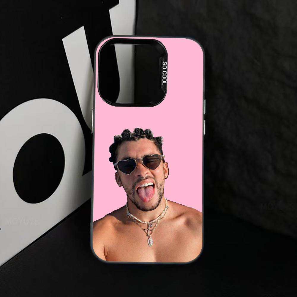Bad B-B V-Vibes Phone Case For iPhone 17,16,15,14,13,12,11 Plus,Pro Max,XS,Colorful Silver Black Cover