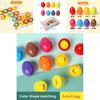 Wooden Educational Toy Twist Egg Shape Matching For Kids Learning And Cognitive Development