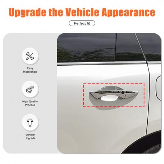 ABS Carbon Fiber Exterior Side Door Handle Cover Trim For Acura MDX -2024