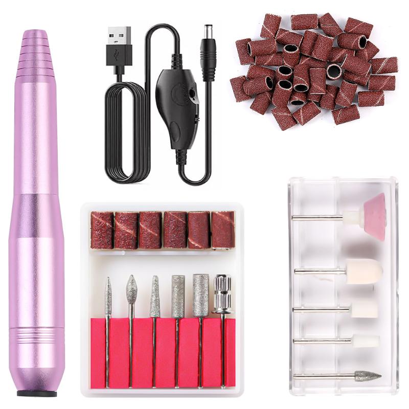 16000RPM Professional Electric Nail Drill Machine High Speed Nail Sander For Manicure Milling Cutter Set Gel Polish Remover Tool