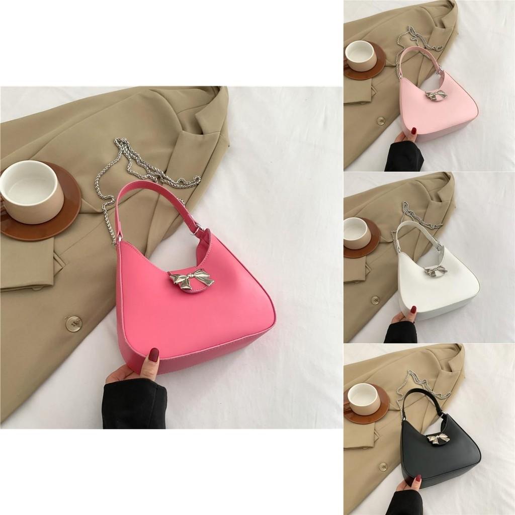 Chic Minimalist Women's Pu Handbag Elegant Spring Edition Ins Style Shoulder Bag