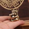 Dog Figurine With Heart Charm Handcrafted Decoration