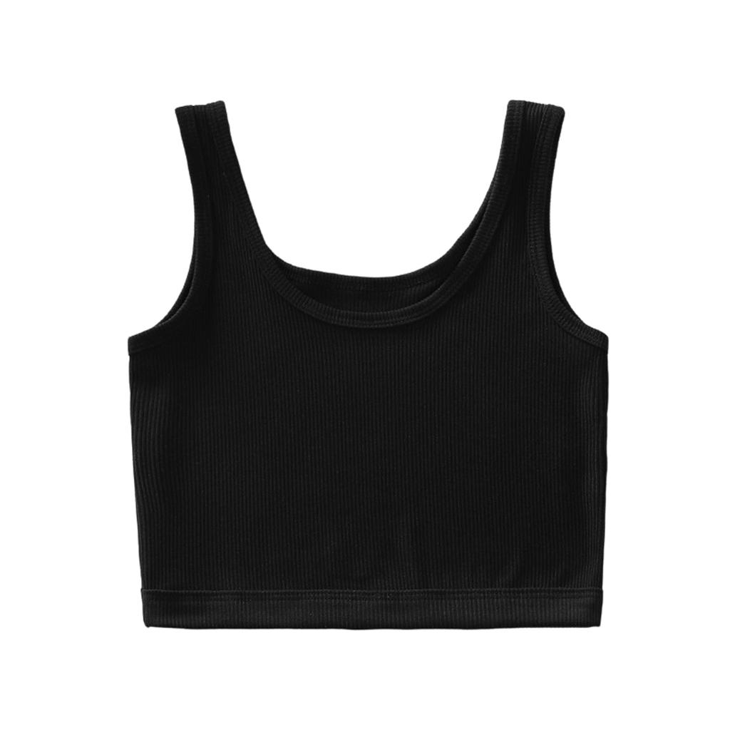 Adjustable Shoulder Strap Sports Bra For Girls ,10-14 Years Old, With Fixed Cup