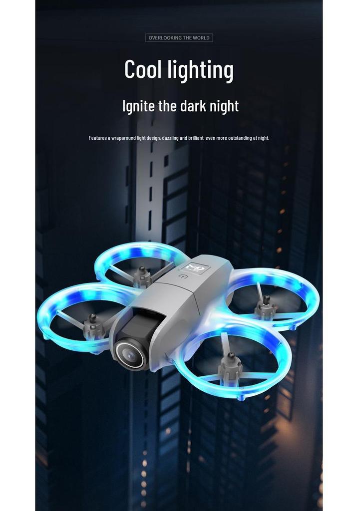 4K Dual-Camera Mini Drone: Adjustable Aerial Photography, Remote-Controlled Flight Toy.