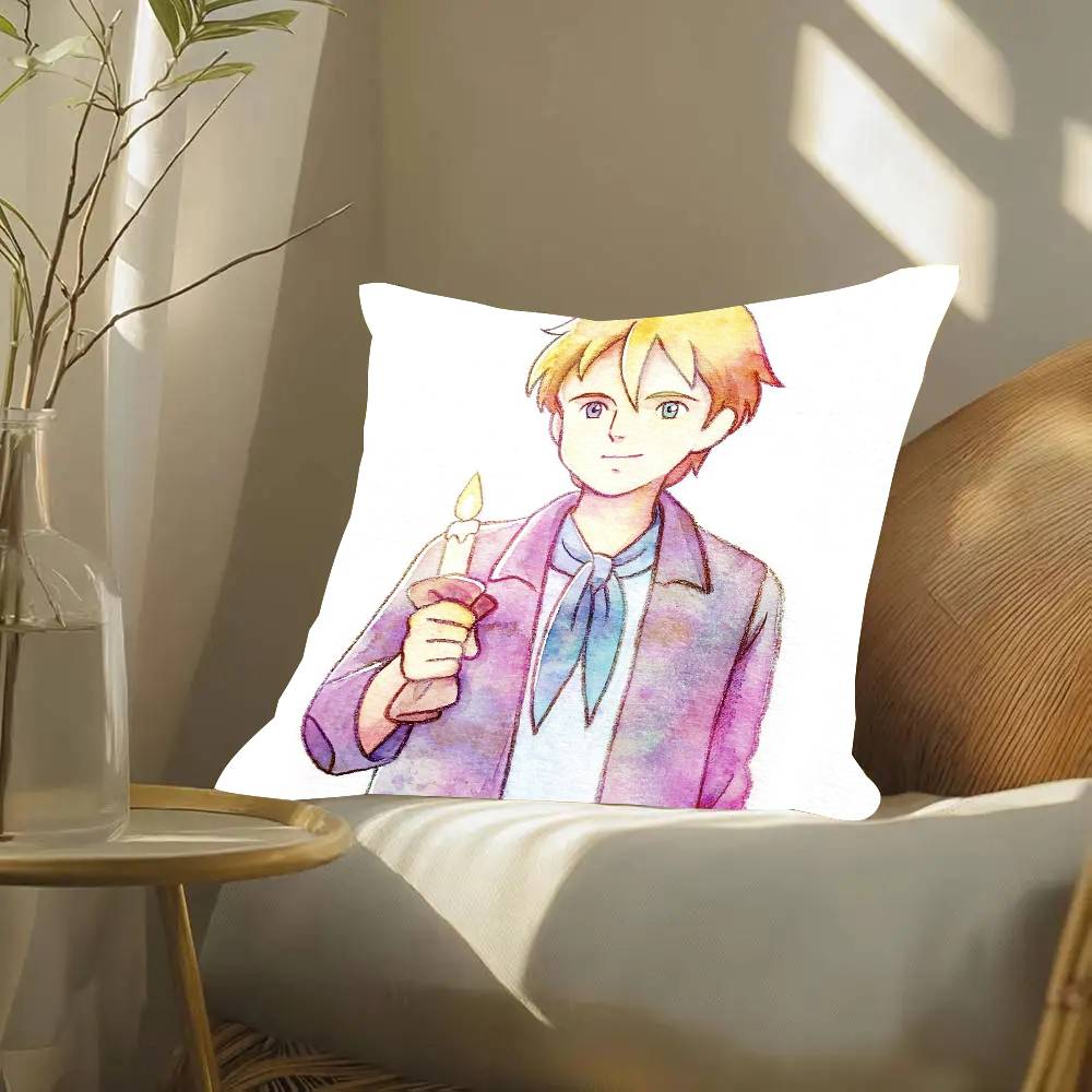 Anime R-Romeo No Aoi Sora Pillow Case Fashion Square Pillowcase Bedroom Sofa Room Ins Decoration Leisure